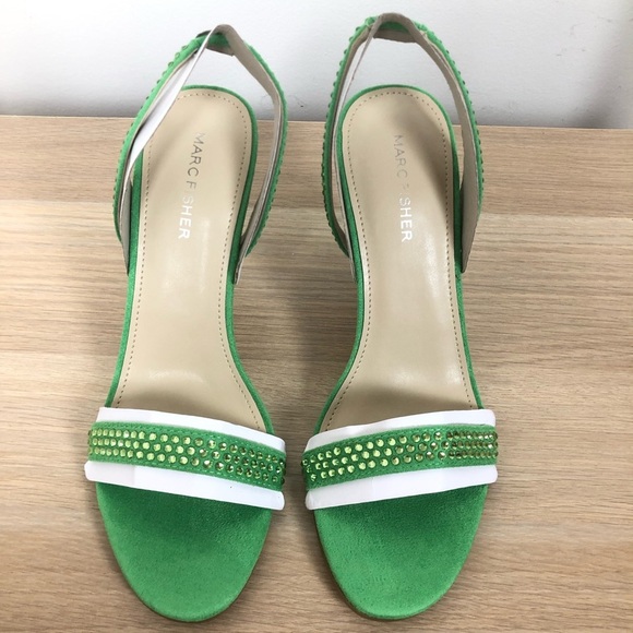 NWT Marc Fisher Rhinestone Embellished Slingback - Picture 7 of 10